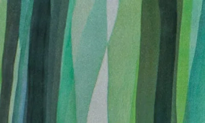 Apny Abstract Print Button-up Shirt In Green