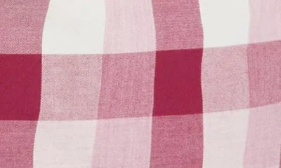 Untuckit Greenwald Check Cotton Flannel Button-up Shirt In Red