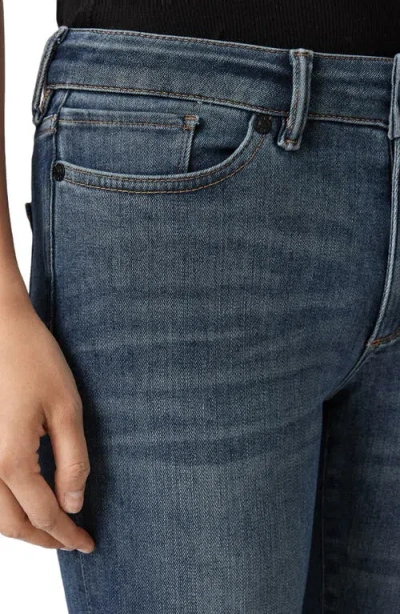 Allsaints Miller Size Me Mid Rise Skinny Jeans In Washed Indigo In Blue