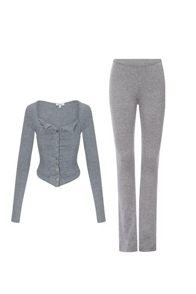 Fw25 Sophie Corset + Alia Pant In Gray