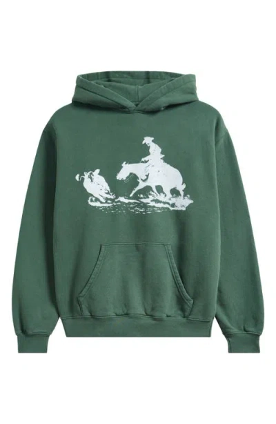 One Of These Days Driftin' Back Graphic Hoodie In Green