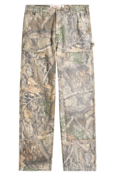 One Of These Days Camo Double Knee Pants In Green