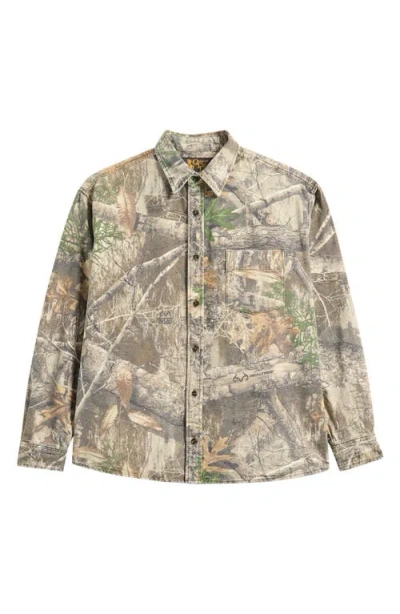 One Of These Days Camo Button-up Shirt In Multi