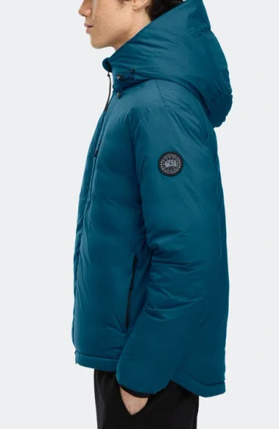Canada Goose Piumino Lodge In Poliestere Ottanio Uomo In Blue