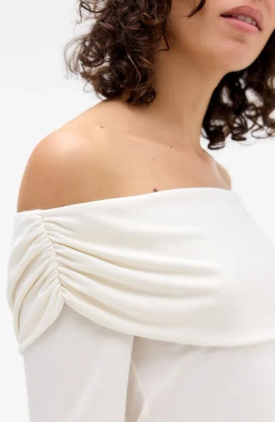 Bdg Urban Outfitters Ultimate Off The Shoulder Top In White