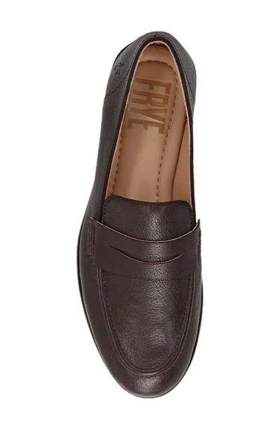Frye Faith Penny Loafer In Brown