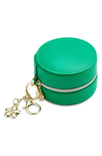 Nordstrom Mini Jewelry Box With Keychain Charm In Green