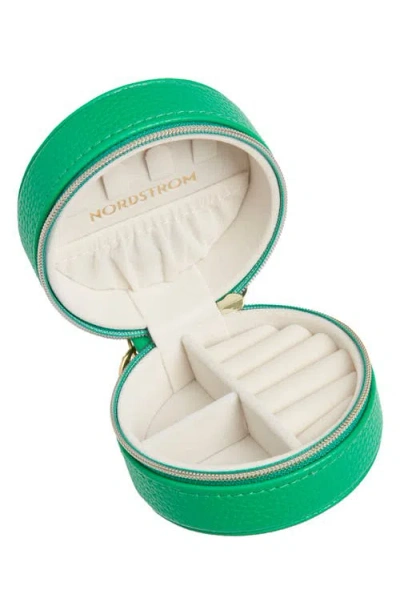 Nordstrom Mini Jewelry Box With Keychain Charm In Green