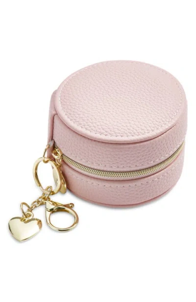 Nordstrom Mini Jewelry Box With Keychain Charm In Pink