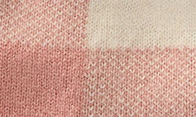 Mackage Cowan Jacquard Check Recycled Wool Blend Beanie In Pink