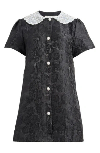 Sister Jane Chandelier Floral-jacquard Woven Mini Dress In Multi