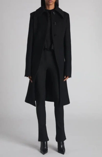 Alexander Mcqueen Wool And Cashmere Coat Coats And Trench Coats Black In Black