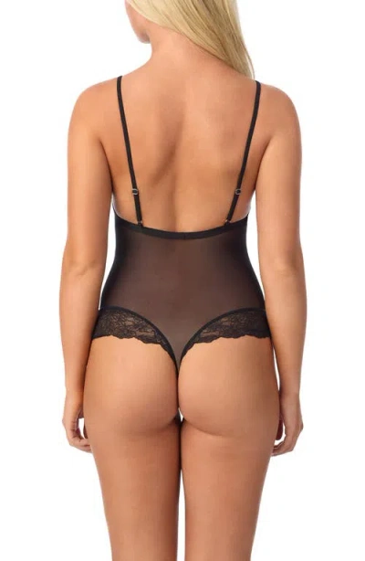 On Gossamer Luxe Lace Bodysuit In Black