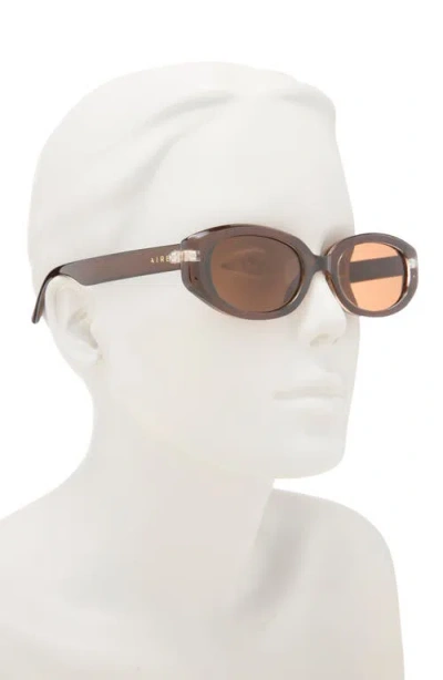 Aire Affinity 52mm Oval Sunglasses In Brown