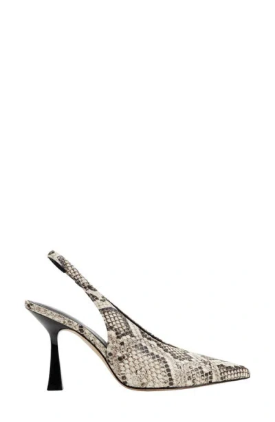Marc Fisher Ltd Women's Esther Leather Slingback Pump In White