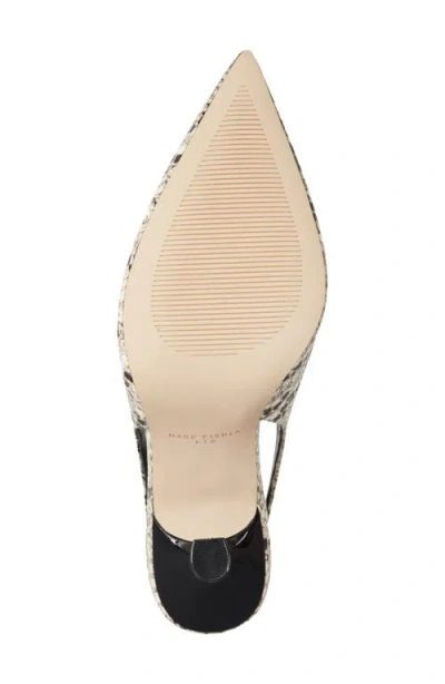 Marc Fisher Ltd Women's Esther Leather Slingback Pump In White