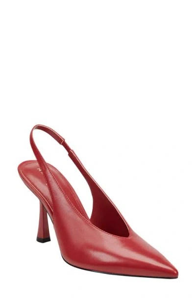 Marc Fisher Ltd Esther Slingback Pointed Toe Pump In Red