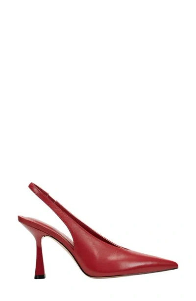 Marc Fisher Ltd Esther Slingback Pointed Toe Pump In Red