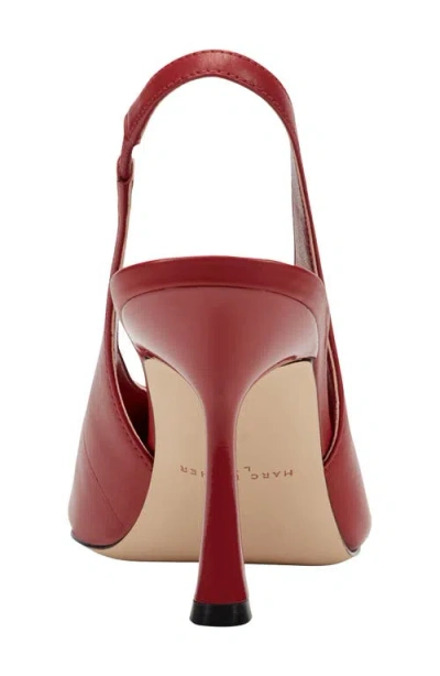 Marc Fisher Ltd Esther Slingback Pointed Toe Pump In Red