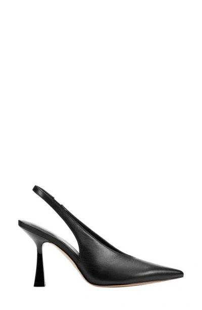 Marc Fisher Ltd Esther Leather Slingback Pumps In Black