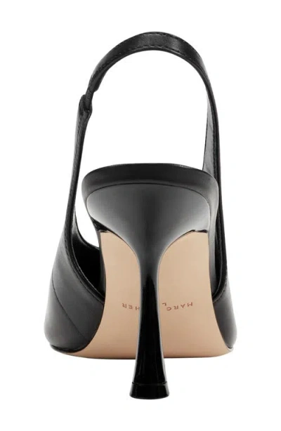 Marc Fisher Ltd Esther Leather Slingback Pumps In Black