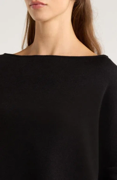 Natori Himalaya Bateau Neck Pajama Top In Black