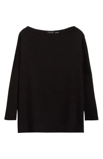 Natori Himalaya Bateau Neck Pajama Top In Black