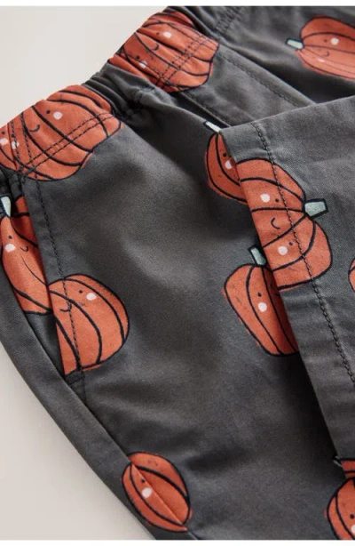 Next Kids' Pumpkin Print Pull-on Cotton Pants In Multi