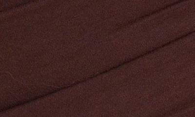 Naked Wardrobe Off The Shoulder Ruched Top In Brown