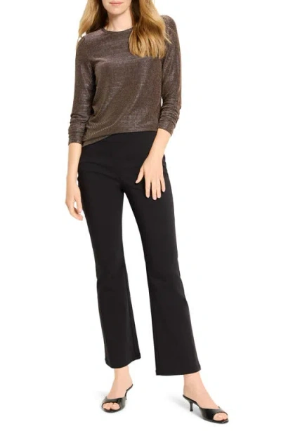 Nic + Zoe Nic+zoe Diamonte Knit Top In Brown