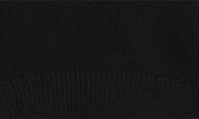 Alexander Wang Relaxed Wool Blend Sweater With Detachable Leather Tabs In Black