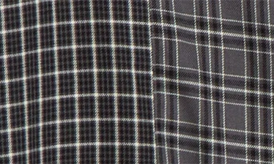 Rag & Bone Dalton Patchwork Cotton Blend Flannel Button-up Shirt In Black