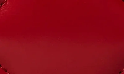 Tory Burch Kira Diamond Quilted Leather Zip Card Case In Red