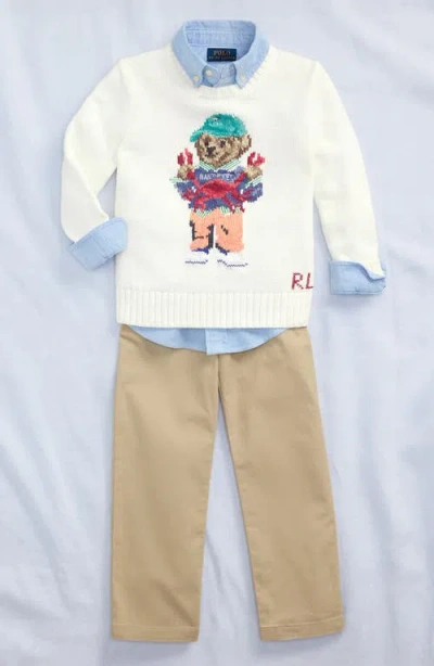 Polo Ralph Lauren Boy's Oxford Sport Shirt In Blue