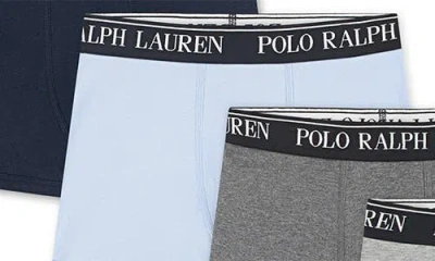 Ralph Lauren Kids' Assorted 5 Pack Cotton Blend Boxer Briefs In Blue