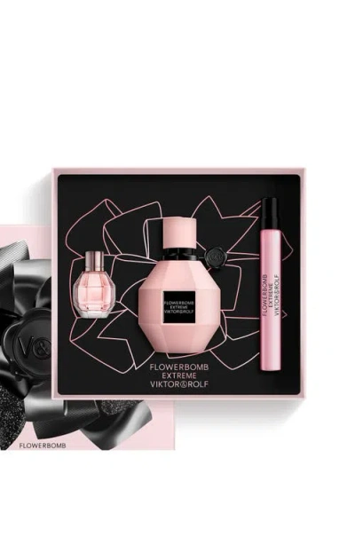 Viktor & Rolf Flowerbomb Extreme Eau De Parfum Intense Gift Set In Multi
