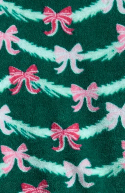 Rufflebutts Emerald Tinsel Tidings Velour Top & Pants Set In Green