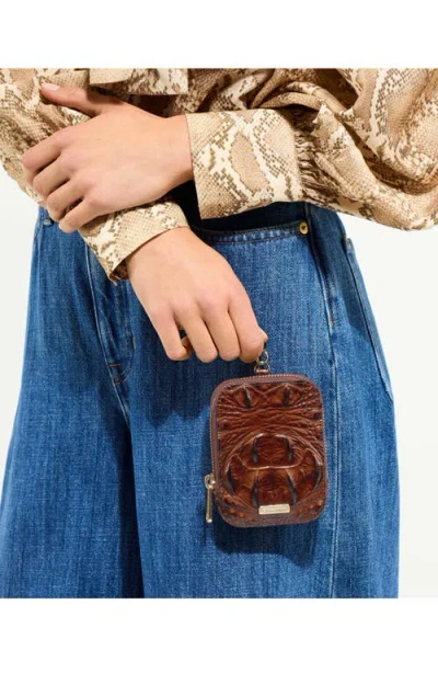 Brahmin Katelynn Leather Coin Purse In Brown