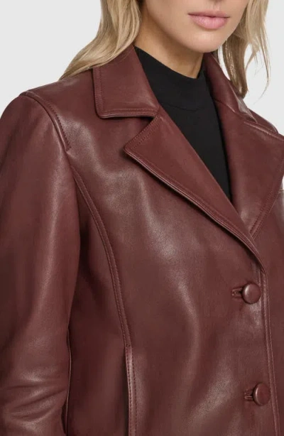 Andrew Marc Paluma Leather Jacket In Brown