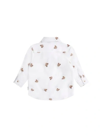 Huxbaby Longsleeve Huxbear Button Up Crisp White In White