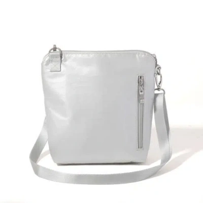 Baggallini Modern Pocket Crossbody Bag In Silver