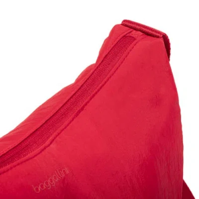 Baggallini Swift Crescent Crossbody In Red
