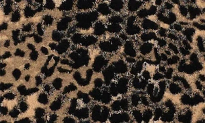 Mango Leopard Metallic Coat In Brown