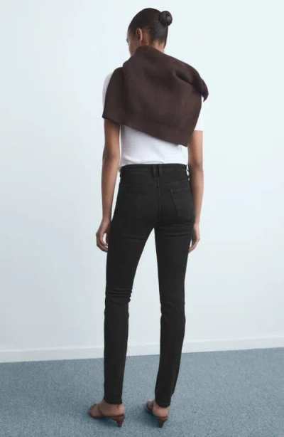 Mango Women's Mid-rise Skinny Jeans In Black