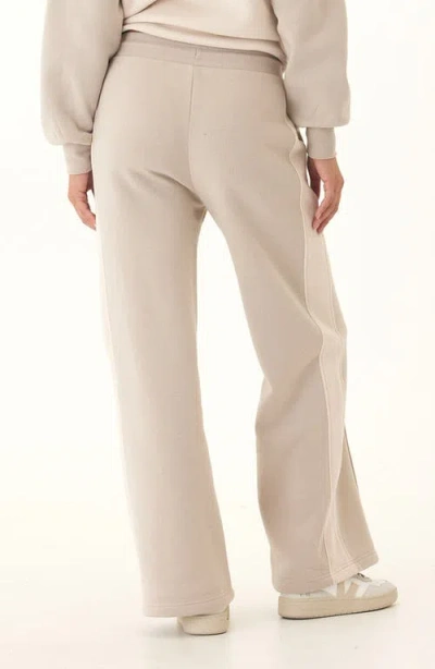 Threads 4 Thought Tricia Fleece Wide Leg Drawstring Pants In Neutral