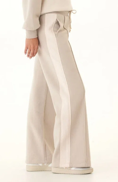 Threads 4 Thought Tricia Fleece Wide Leg Drawstring Pants In Neutral