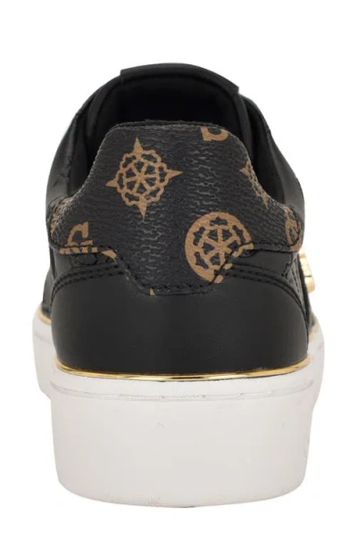 Guess Women's Britz Low Profile Lace-up Sneakers In Black