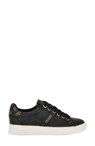 Guess Women's Britz Low Profile Lace-up Sneakers In Black