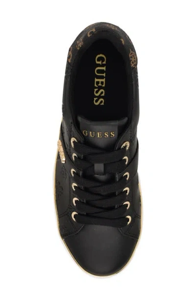 Guess Women's Britz Low Profile Lace-up Sneakers In Black