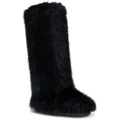 Azalea Wang Emir Faux Fur Boot In Multi